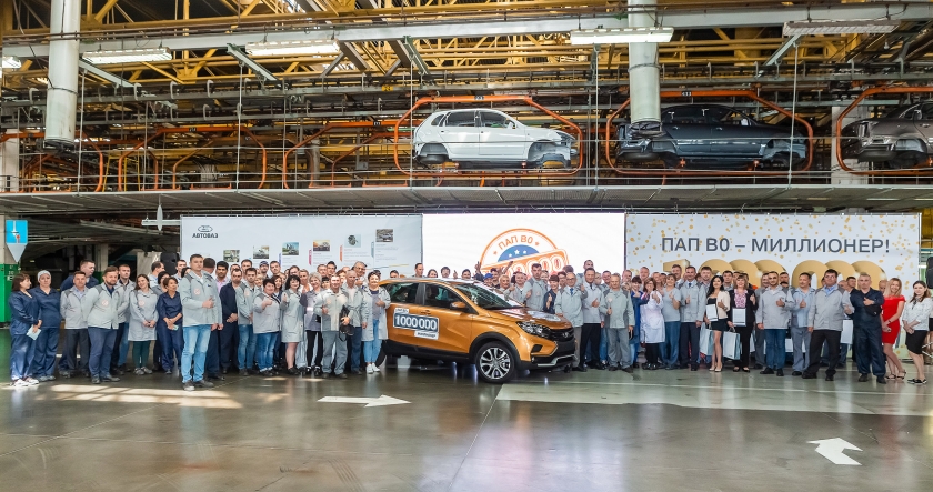 АВТОВАЗ выпустил миллионный автомобиль (на линии B0)
